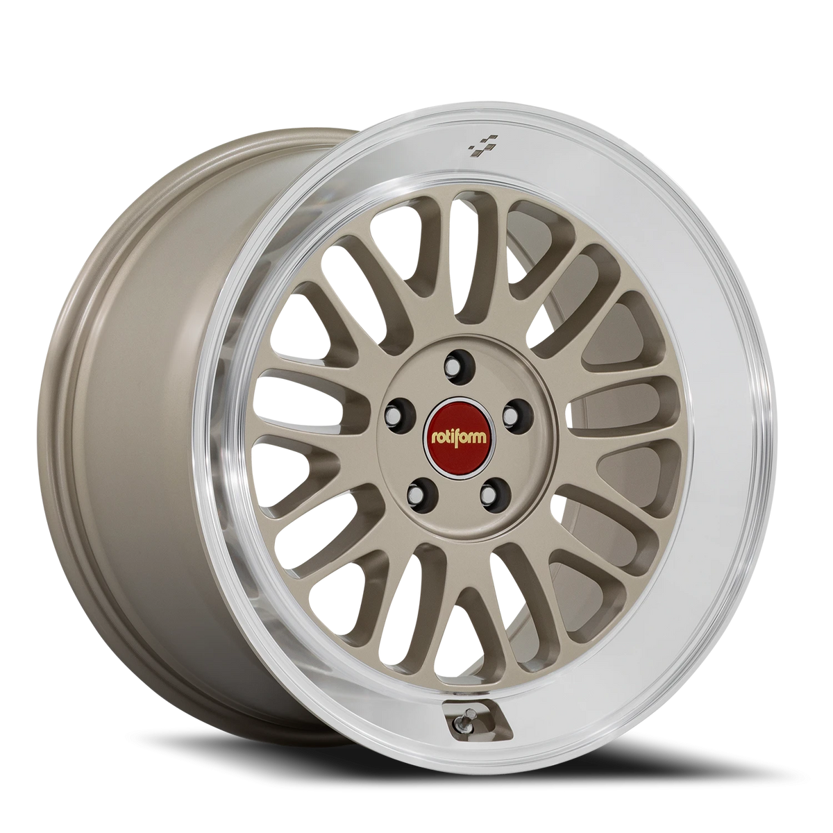 Rotiform SCP 18x10.5 +25 5x120mm 74.1mm Matte Gold Diamond Cut Lip