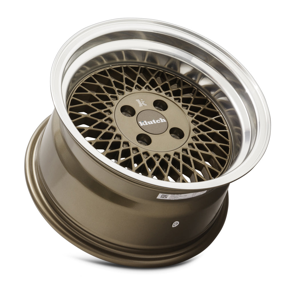 Klutch SL1 16x8 15 4x100mm 73.1mm Bronze Machined Lip