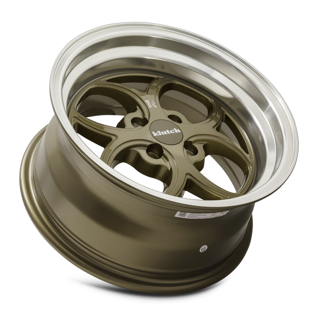 Klutch SL2 15x8.5 17 4x100mm 73.1mm Bronze Machined Lip