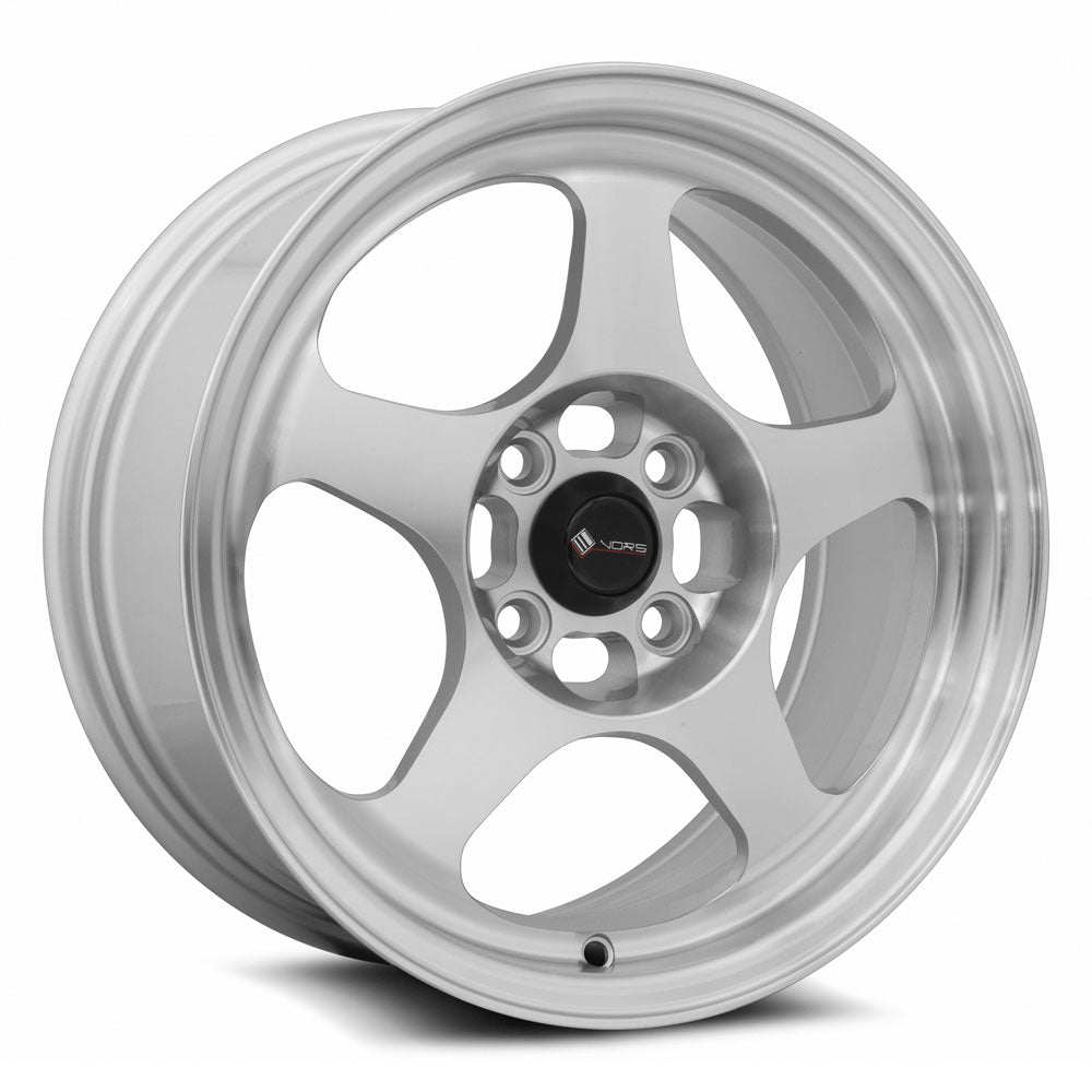 Vors SP1 15x7 35 4x100mm 73.1mm Silver Machined Face