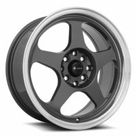 Vors SP1 16x7 38 4x100mm 73.1mm Hyper Black Machine Lip