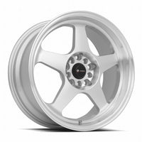 Vors SP1 17x8 30 4x100mm 73.1mm Silver Machined Face