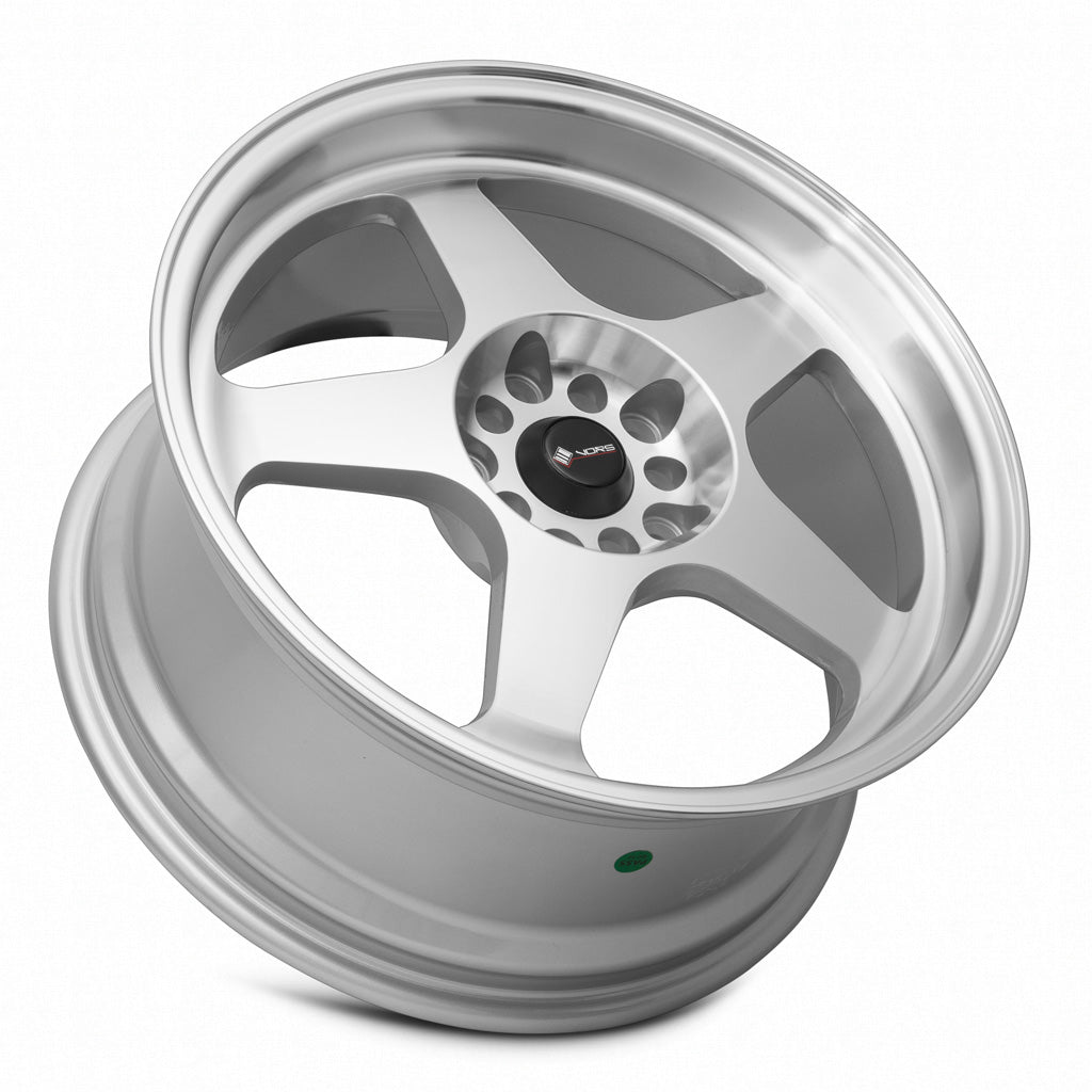 Vors SP1 17x8 35 5x112mm 73.1mm Silver Machined Face