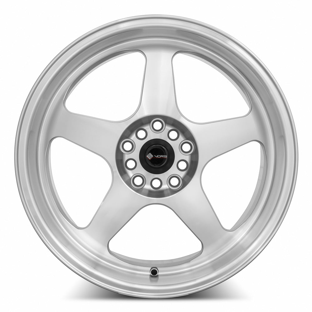 Vors SP1 18x9 35 5x108mm 73.1mm Silver Machined Face