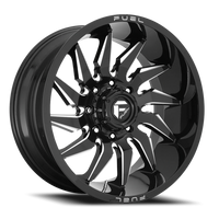 Fuel Saber 22x12 -44 5x150mm 110.2mm Gloss Black Milled