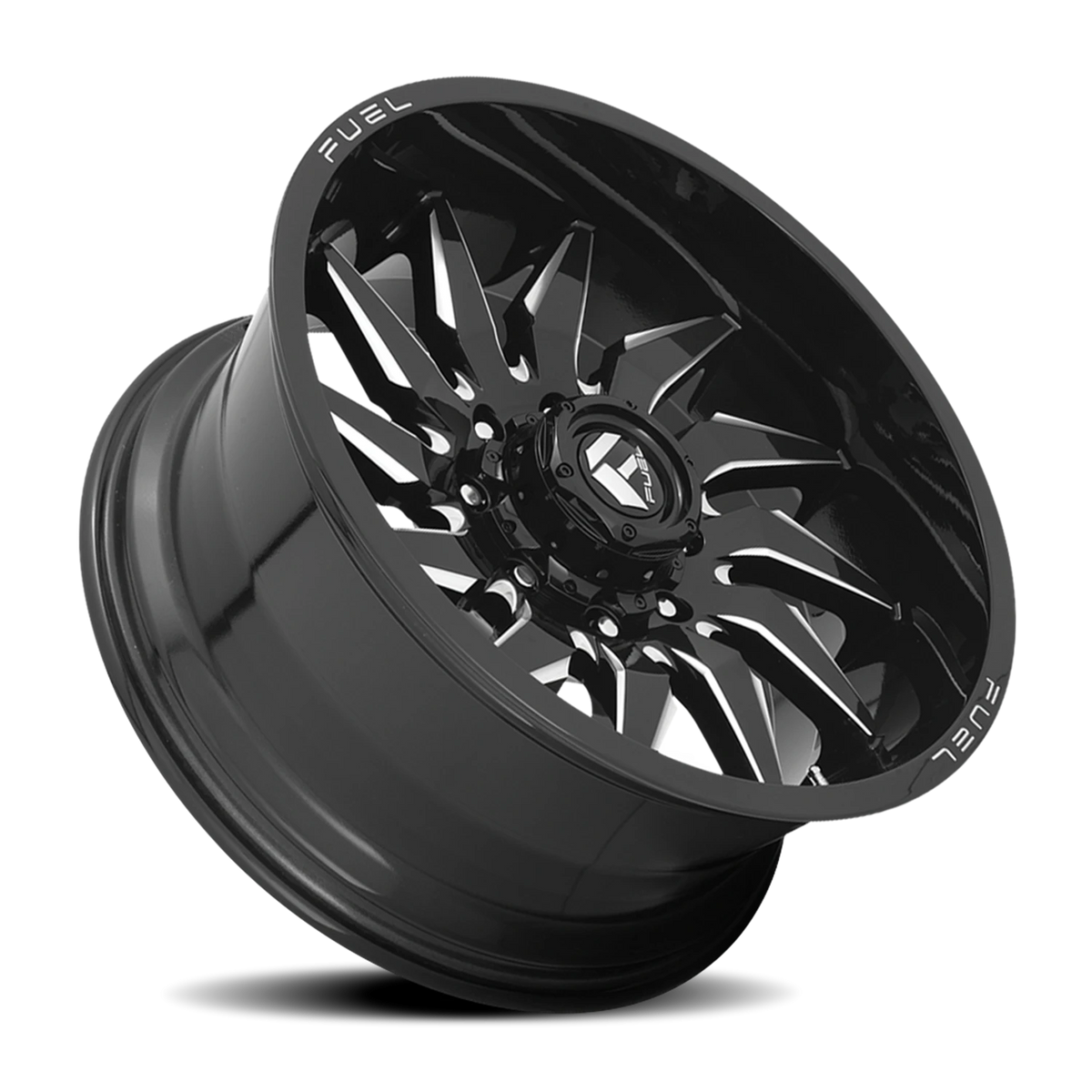 Fuel Saber 22x12 -44 5x150mm 110.2mm Gloss Black Milled