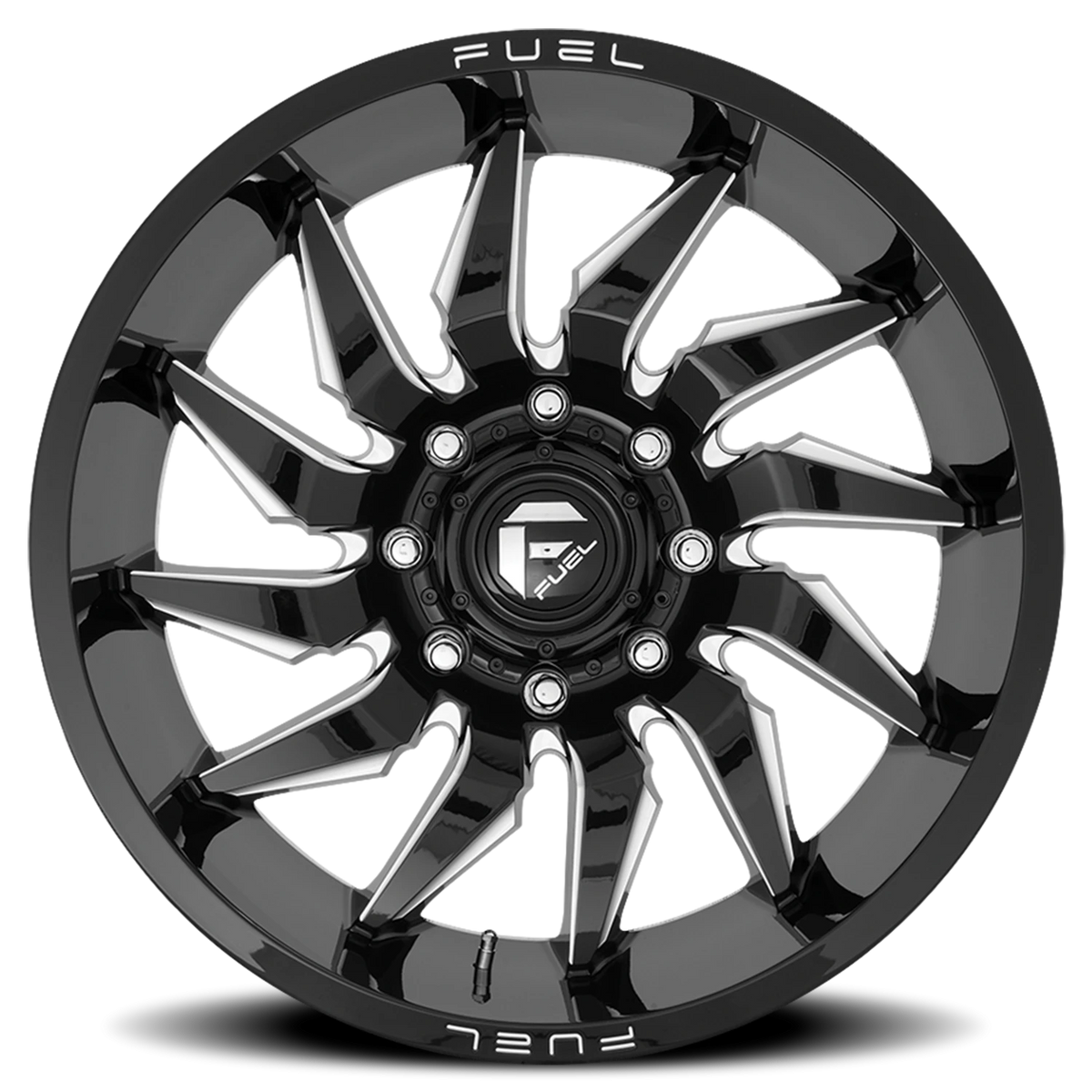 Fuel Saber 22x12 -44 5x150mm 110.2mm Gloss Black Milled