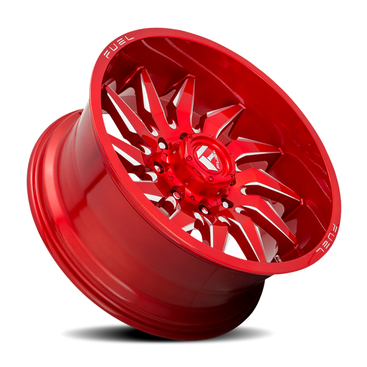 Fuel Saber 22x10 -18 5x127mm 71.5mm Candy Red Milled