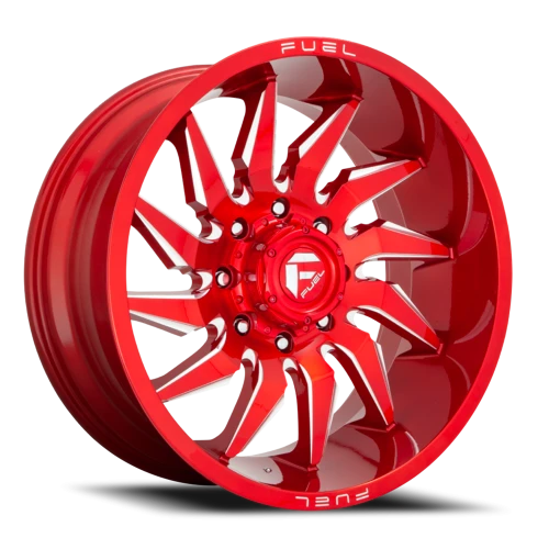 Fuel Saber 24x12 -44 8x165.1mm 125.2mm Candy Red Milled