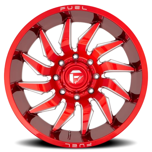 Fuel Saber 22x10 -18 8x170mm 125.1mm Candy Red Milled