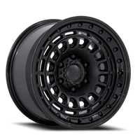 Black Rhino Sahara 17x9" 6x114.3mm 66.06mm CB 0mm Matte Black Gloss Black Lip
