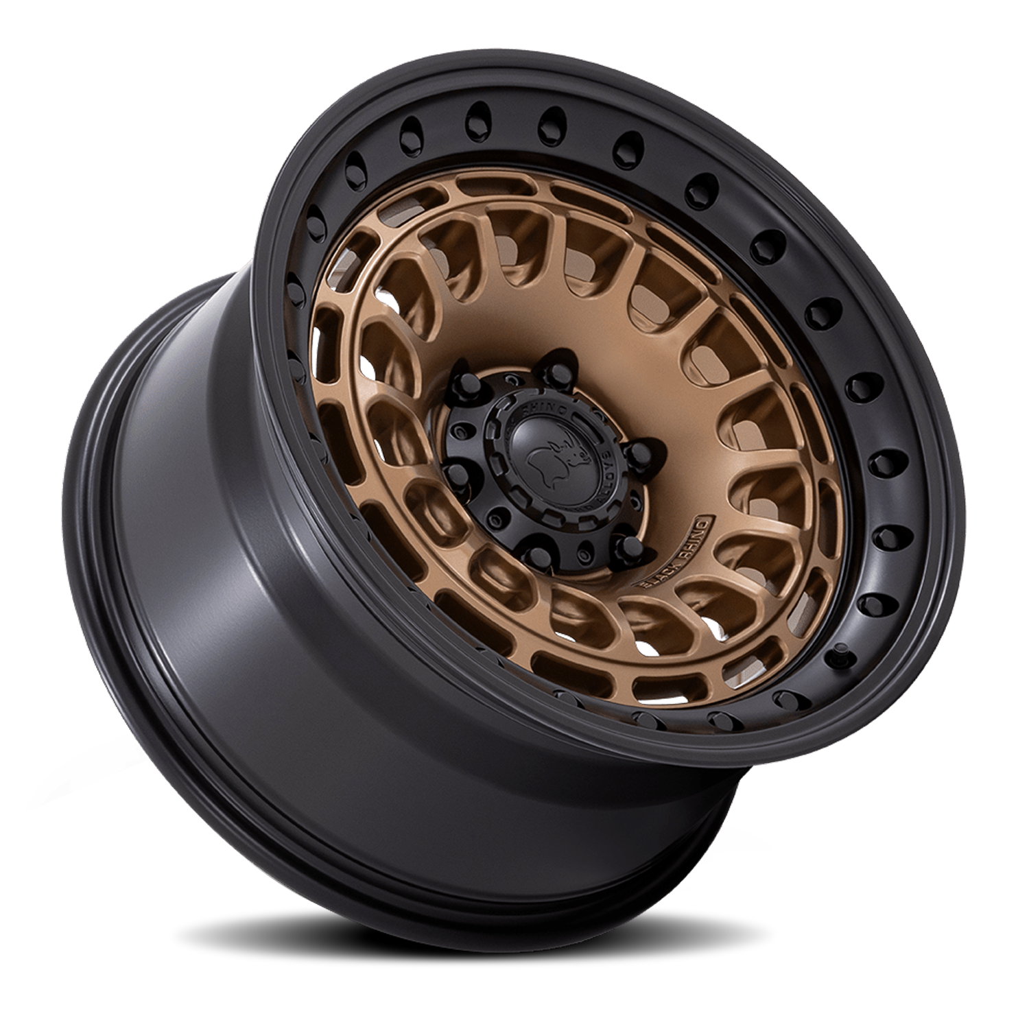 Black Rhino Sahara 17x9" 5x127mm 71.5mm CB -12mm Matte Bronze Gloss Black Lip