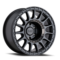 Black Rhino Sandstorm 15x7" 5x127mm 76.1mm CB +15mm Semi Gloss Black Machined Dark Tint Ring