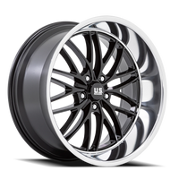 US Mags Santa Cruz 22x9" 5x127mm 78.1mm CB +15mm Gloss Black Diamond Cut Lip