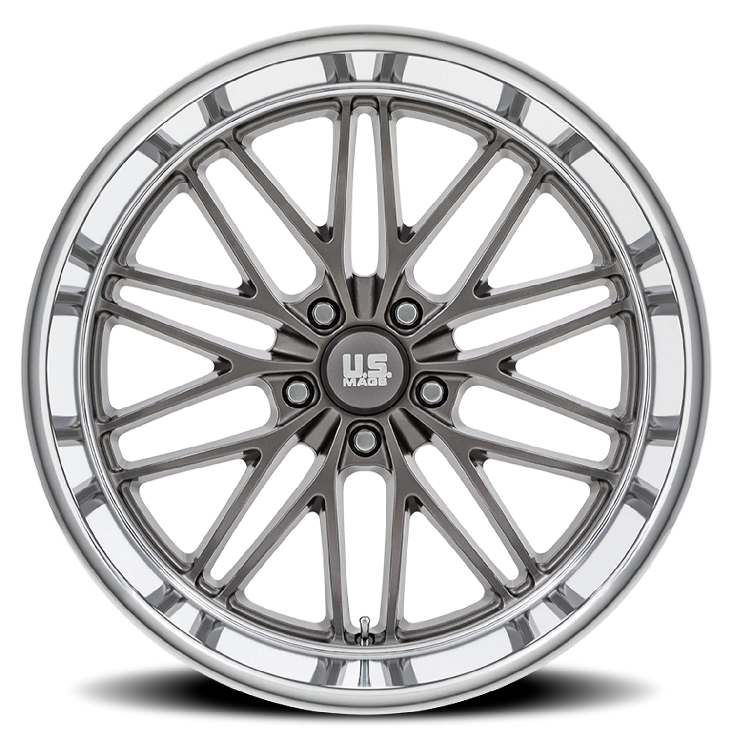 US Mags Santa Cruz 20x10" 5x120.65mm 72.56mm CB +6mm Anthracite Diamond Cut Lip