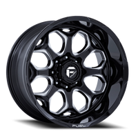 Fuel Scepter FC862 20x9" 5x127mm 71.5mm CB +1mm Gloss Black Milled