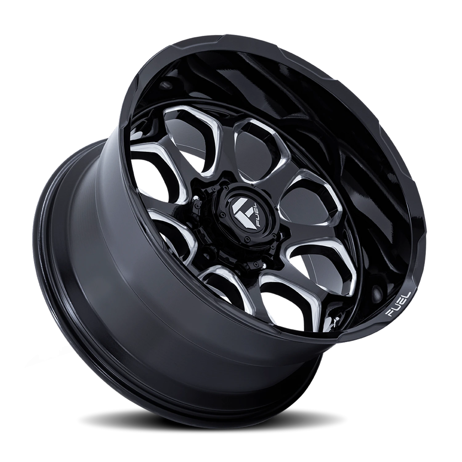 Fuel Scepter FC862 20x9" 6x135mm 87.1mm CB +1mm Gloss Black Milled