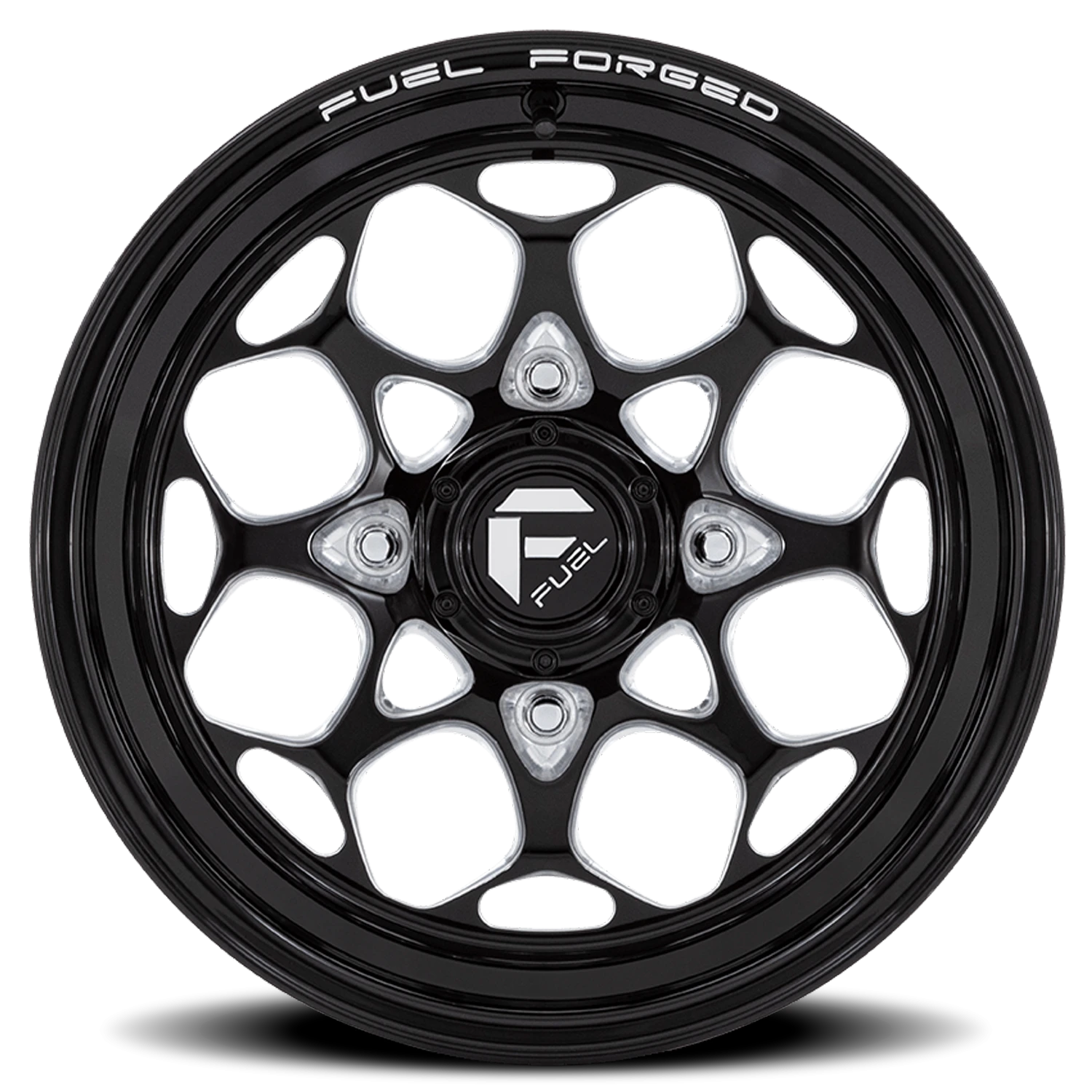 Fuel Scepter UTV FV400 15x10" 4x156mm 115.1mm CB 0mm Gloss Black Milled