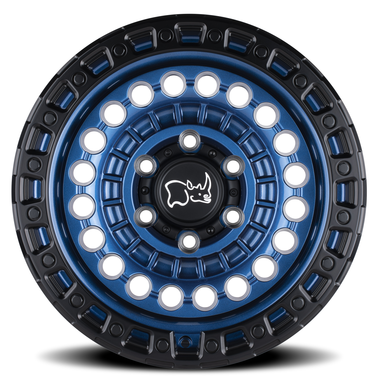 Black Rhino Sentinel 17x8.5" 8x170mm 125.1mm CB -18mm Cobalt Blue Black Lip Edge