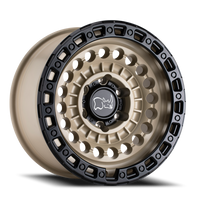 Black Rhino Sentinel 20x9.5" 5x127mm 71.6mm CB -18mm Desert Sand Black Lip Edge