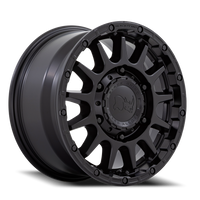 Black Rhino Sequoia 16x8" 6x130mm 84.1mm CB +38mm Matte Black