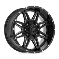 Pro Comp Series 42 Blockade 20x9.5" 5x139.7mm 110mm CB -6mm Gloss Black Milled