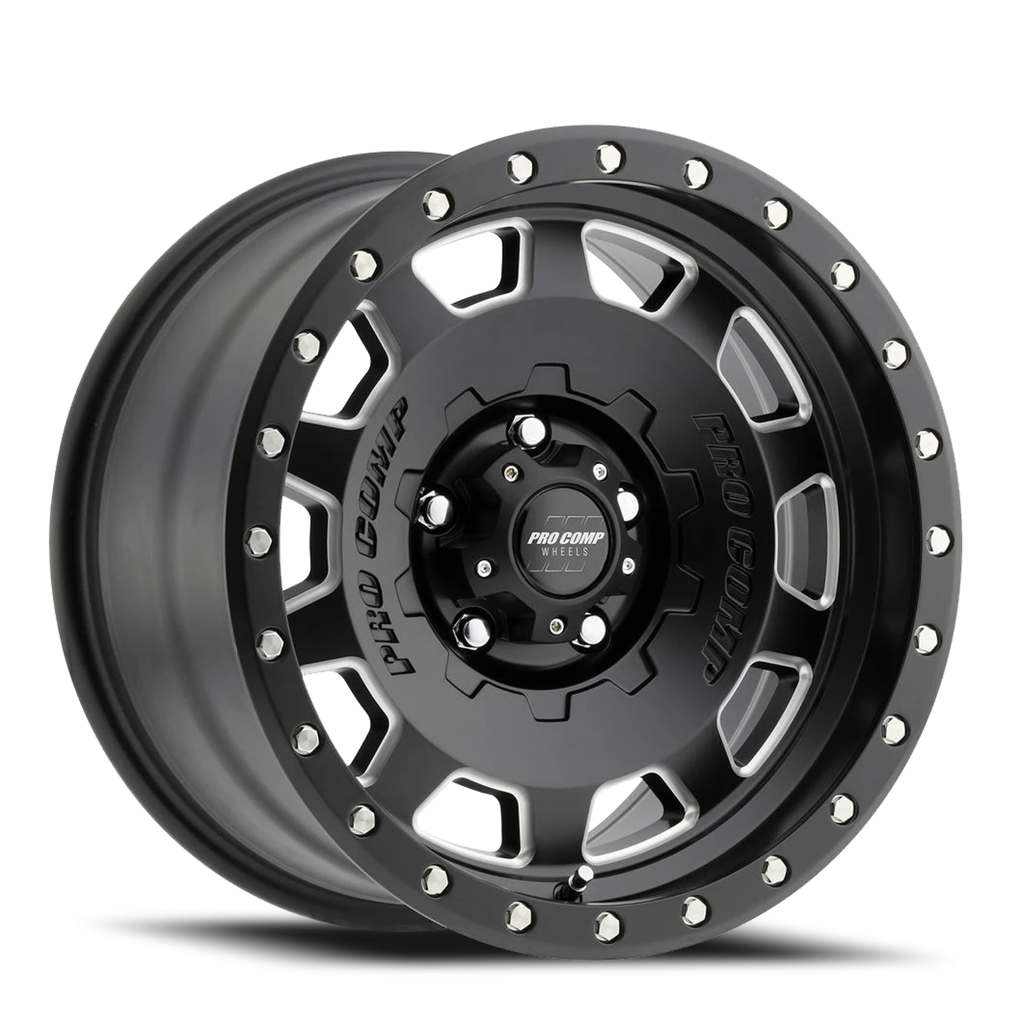 Pro Comp Series 60 Hammer 17x9" 5x127mm 72mm CB -6mm Satin Black Milled