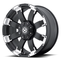 ATX Shackle 18x9" 5x114.3mm 72.6mm CB +20mm Satin Black Machined Face