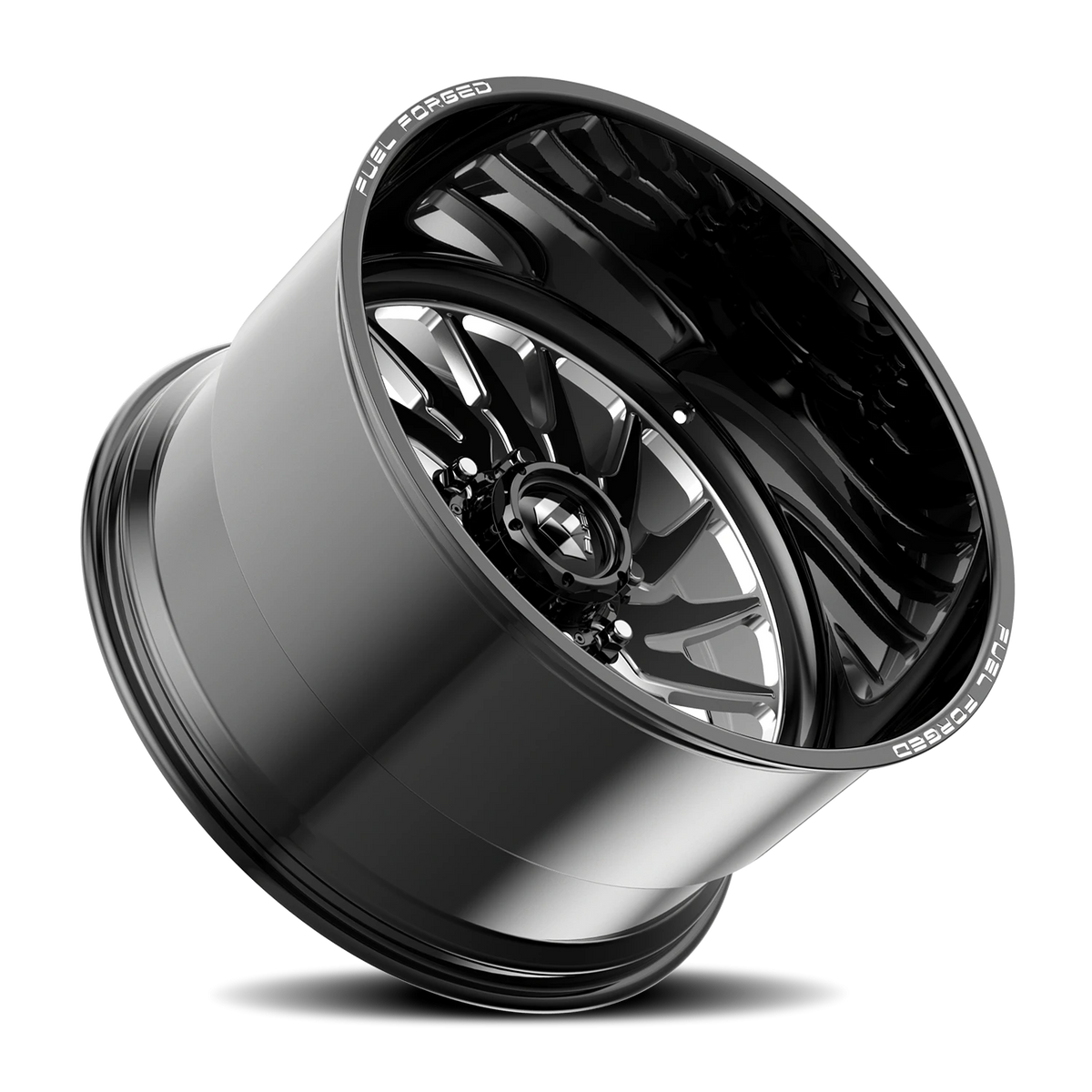 Fuel Shank FF110 20x12 -40 8x165.1mm 122mm Gloss Black Milled