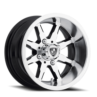 Fairway Alloys Shift 12x6" 4x101.6mm 70.7mm CB -30mm Gloss Black Machined