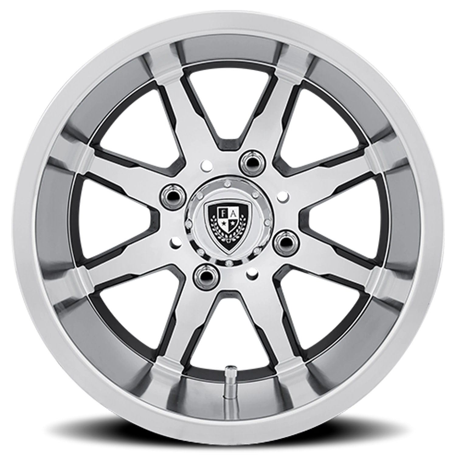 Fairway Alloys Shift 12x6" 4x101.6mm 70.7mm CB -30mm Gloss Black Machined