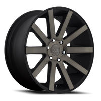 DUB Shot Calla 22x9.5" 6x139.7mm 106.1mm CB +20mm Matte Black Double Dark Tint