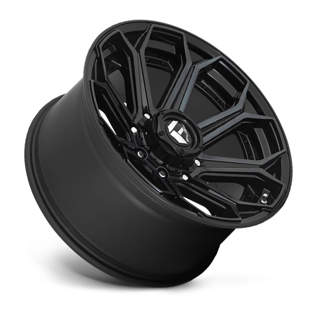 Fuel Siege 20x9 +20 8x165.1mm 125.2mm Gloss Black Machined-Double Dark Tint