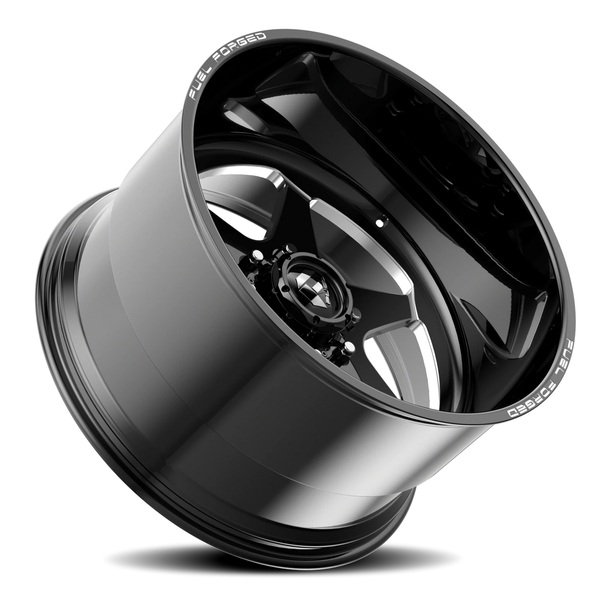 Fuel Sift FF115 22x14 -72 5x135mm 87mm Gloss Black Milled