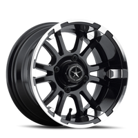 Fairway Alloys Sixer 12x6" 4x101.6mm 70.7mm CB -20mm Matte Black Machined