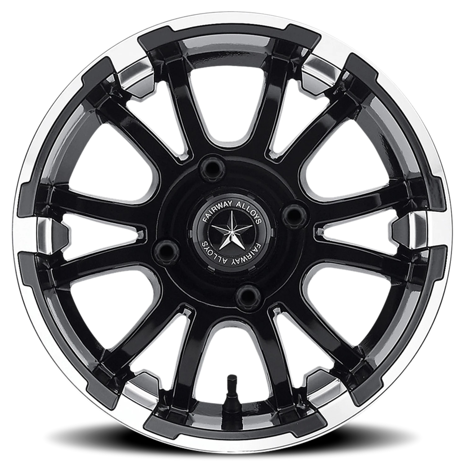 Fairway Alloys Sixer 12x6" 4x101.6mm 70.7mm CB -20mm Matte Black Machined