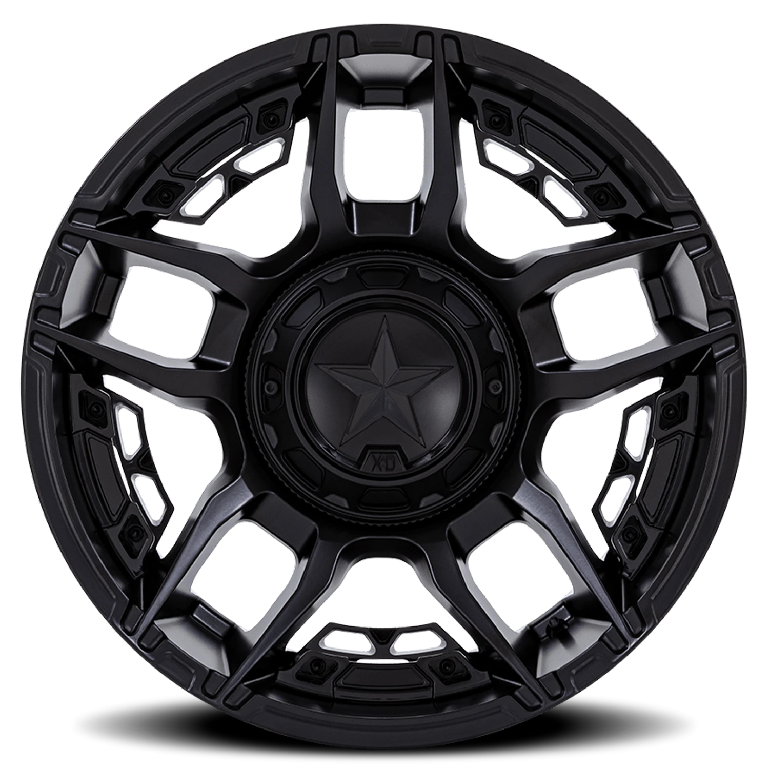 XD Series Slash 20x10" 8x165.1mm 125.1mm CB -18mm Matte Black