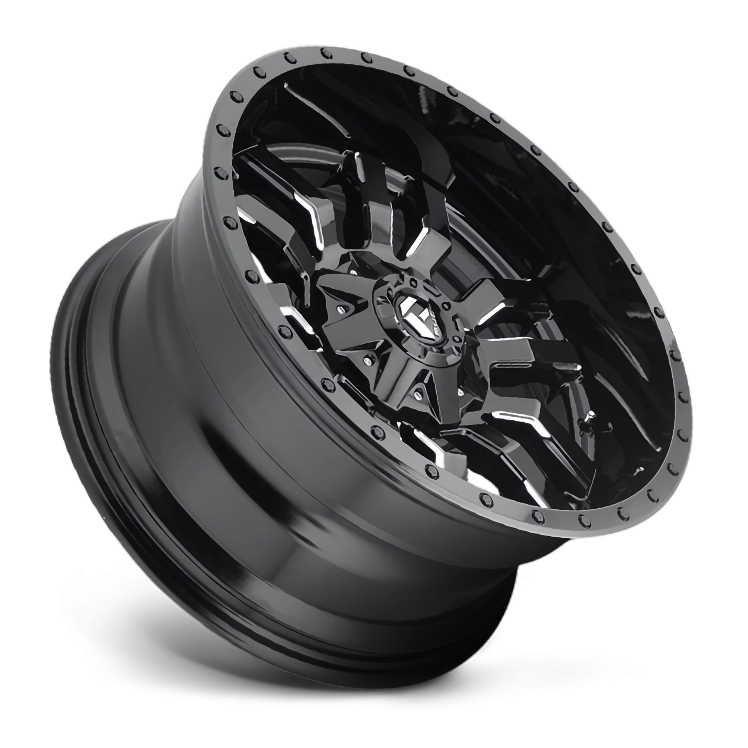 Fuel Sledge 20x9" 8x165.1mm 125.1mm CB +1mm Gloss Black Milled
