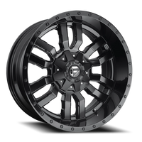 Fuel Sledge 22x12 -44 8x170mm 125.1mm Matte Black Gloss Black Lip