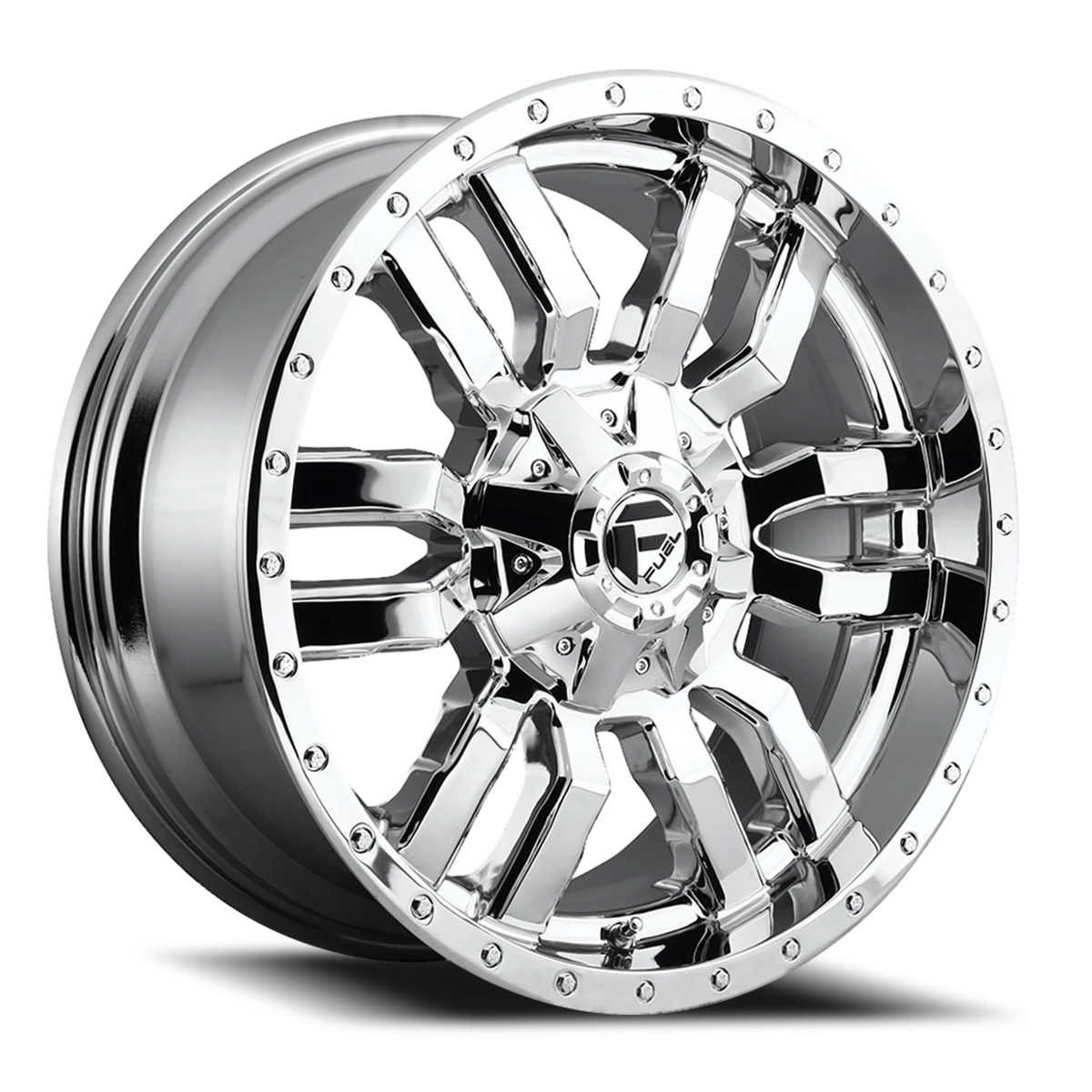 Fuel Sledge 22x10 +10 5x139.7mm 110.1mm Chrome Chrome Plated