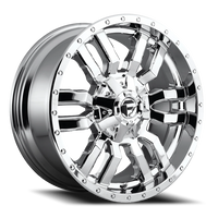Fuel Sledge 22x10 +10 5x139.7mm 110.1mm Chrome Chrome Plated