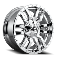 Fuel Sledge 20x10" 8x170mm 125.1mm CB -18mm Chrome Chrome Plated