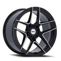 TSW Slipstream 19x8.5" 5x112mm 66.56mm CB +42mm Gloss Black Machined Face