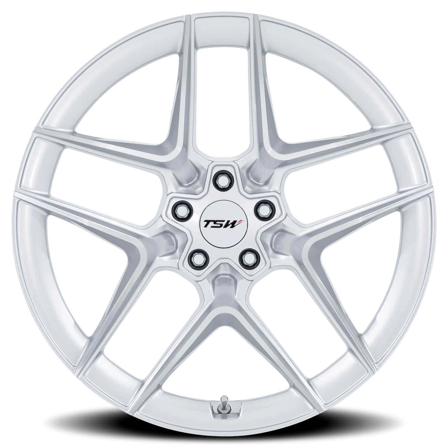 TSW Slipstream 20x10.5" 5x120mm 74.1mm CB +38mm Gloss Silver Machined Face