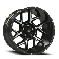 Vision 360 24x12 -51 5x127mm 78.1mm Gloss Black Machined Face