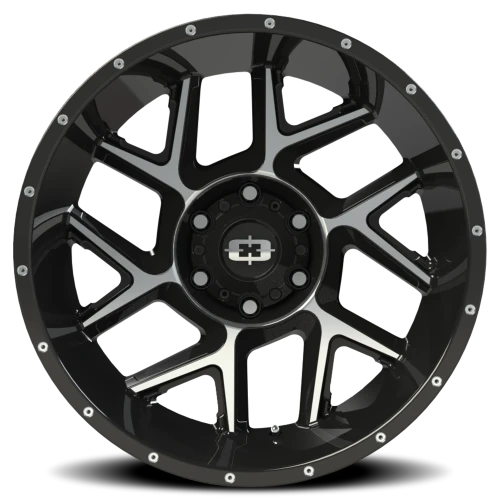 Vision 360 20x9 +0 6x139.7mm 106.2mm Gloss Black Machined Face