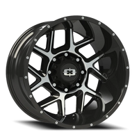 Vision 360 20x9 +12 8x180mm 124.2mm Gloss Black Machined Face