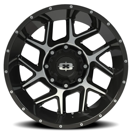 Vision 360 20x9 +12 8x170mm 125.2mm Gloss Black Machined Face