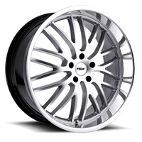 TSW Snetterton 18x8" 5x120mm 76.1mm CB +35mm Hyper Silver Mirror Cut Lip