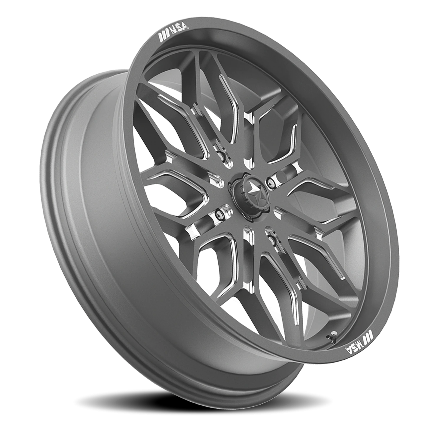 MSA Sniper 18x7" 4x137mm 96mm CB +10mm Gunmetal Milled